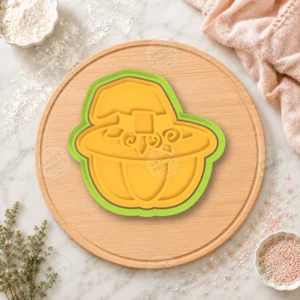 Pumpkin Witch Hat Cookie Cutter & Stamp