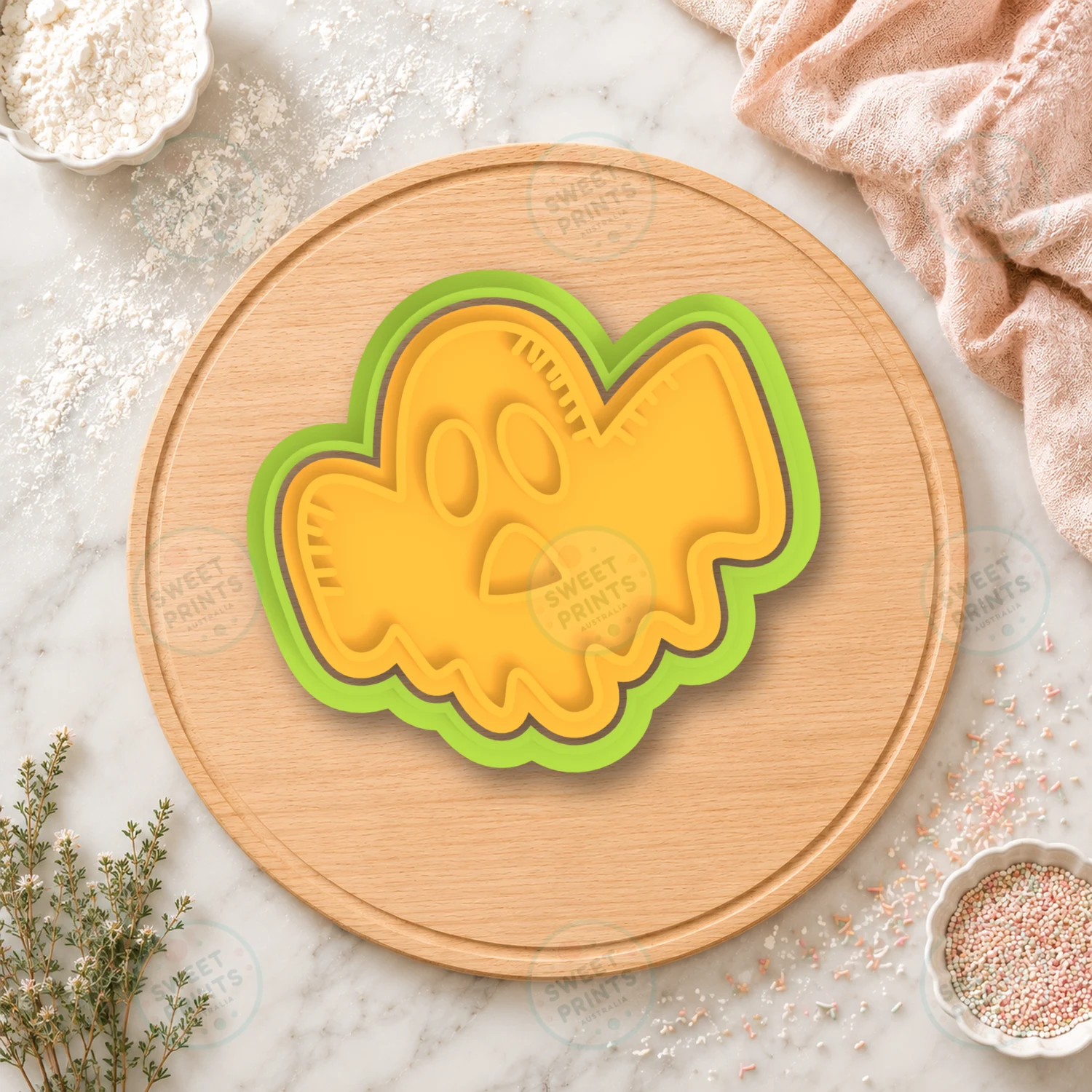 Ghost Face Cookie Cutter & Stamp cookie cutter