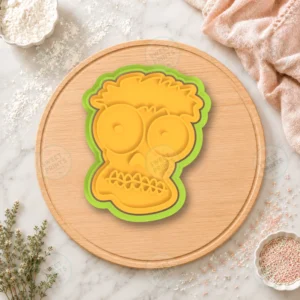 Zombie Boy Face Cookie Cutter & Stamp