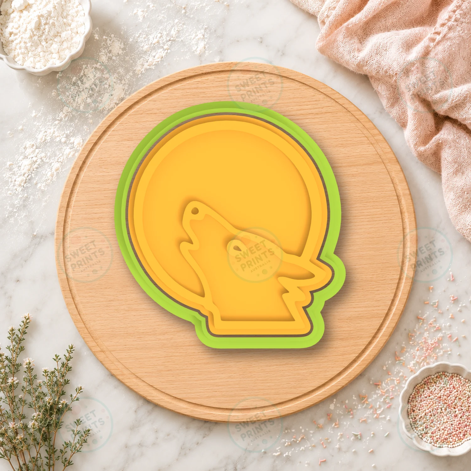 Howling Wolf Cookie Cutter & Stamp cookie cutter