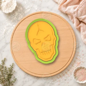Cracked Skull Cookie Cutter & Stamp