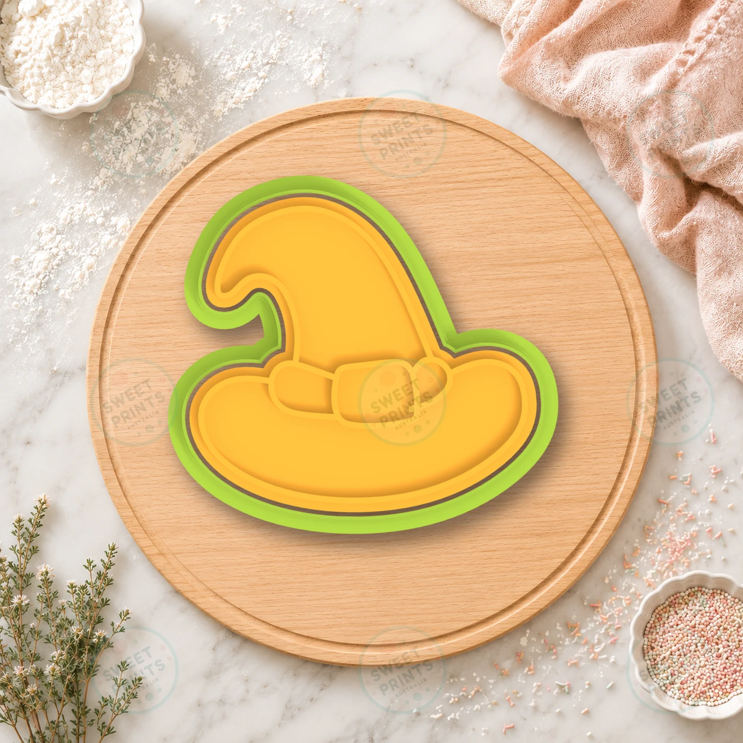 Witch Hat 2 Cookie Cutter & Stamp cookie cutter