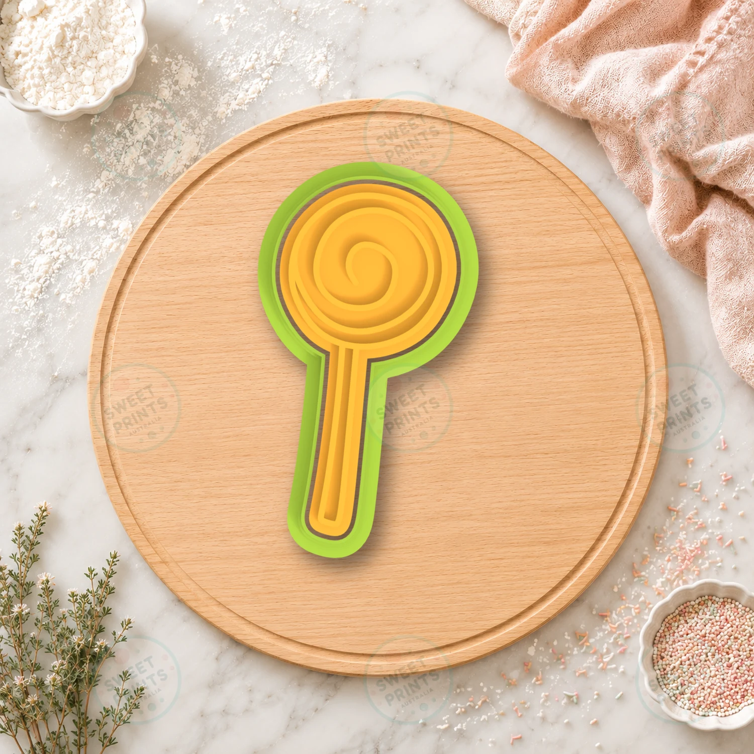 Swirl Lollipop Cookie Cutter & Stamp cookie cutter
