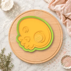 Round Skull Cookie Cutter & Stamp