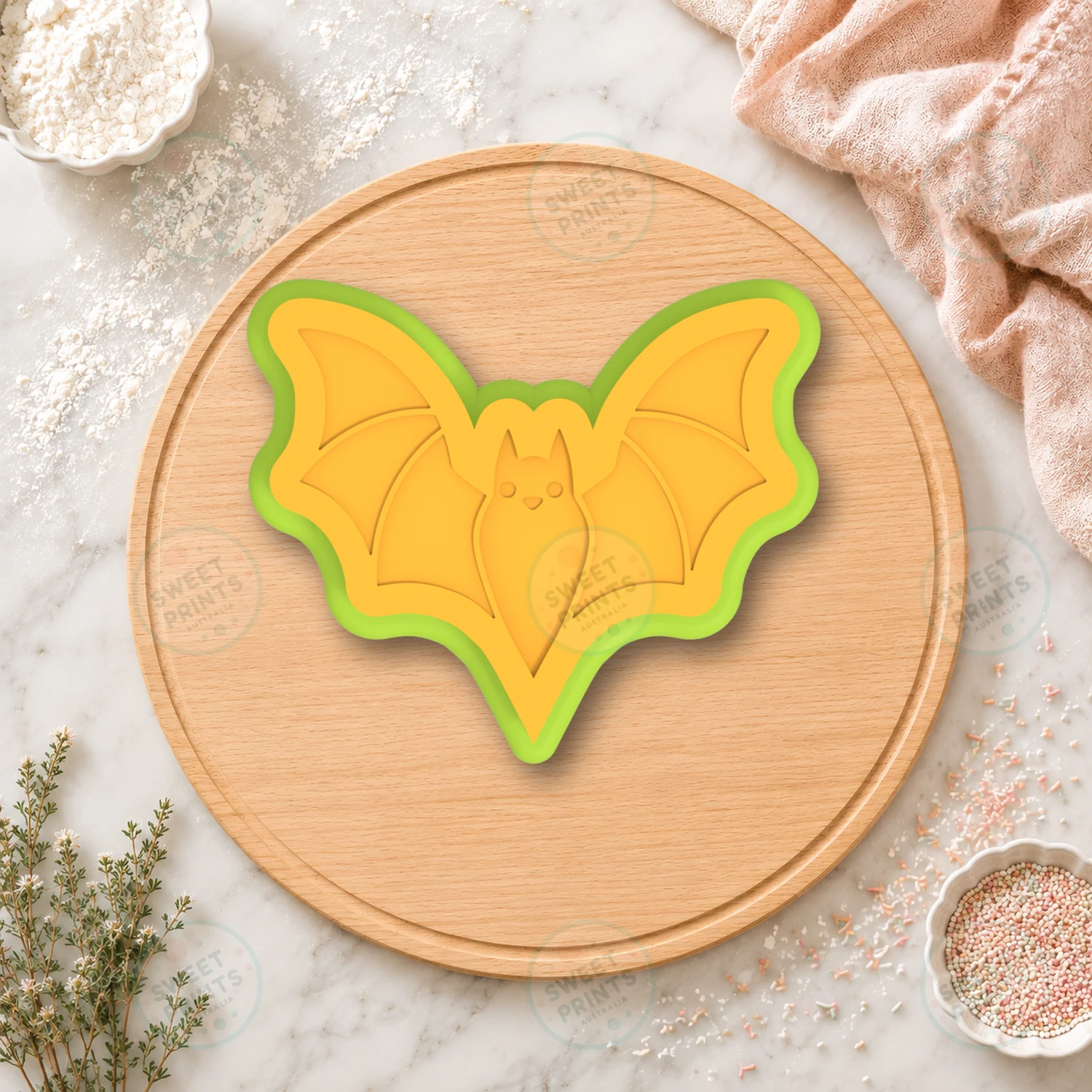Halloween Bat Cookie Cutter & Stamp cookie cutter