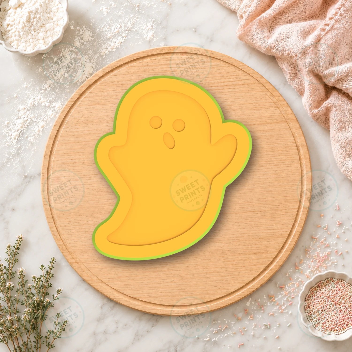 Halloween Ghost Cookie Cutter & Stamp cookie cutter