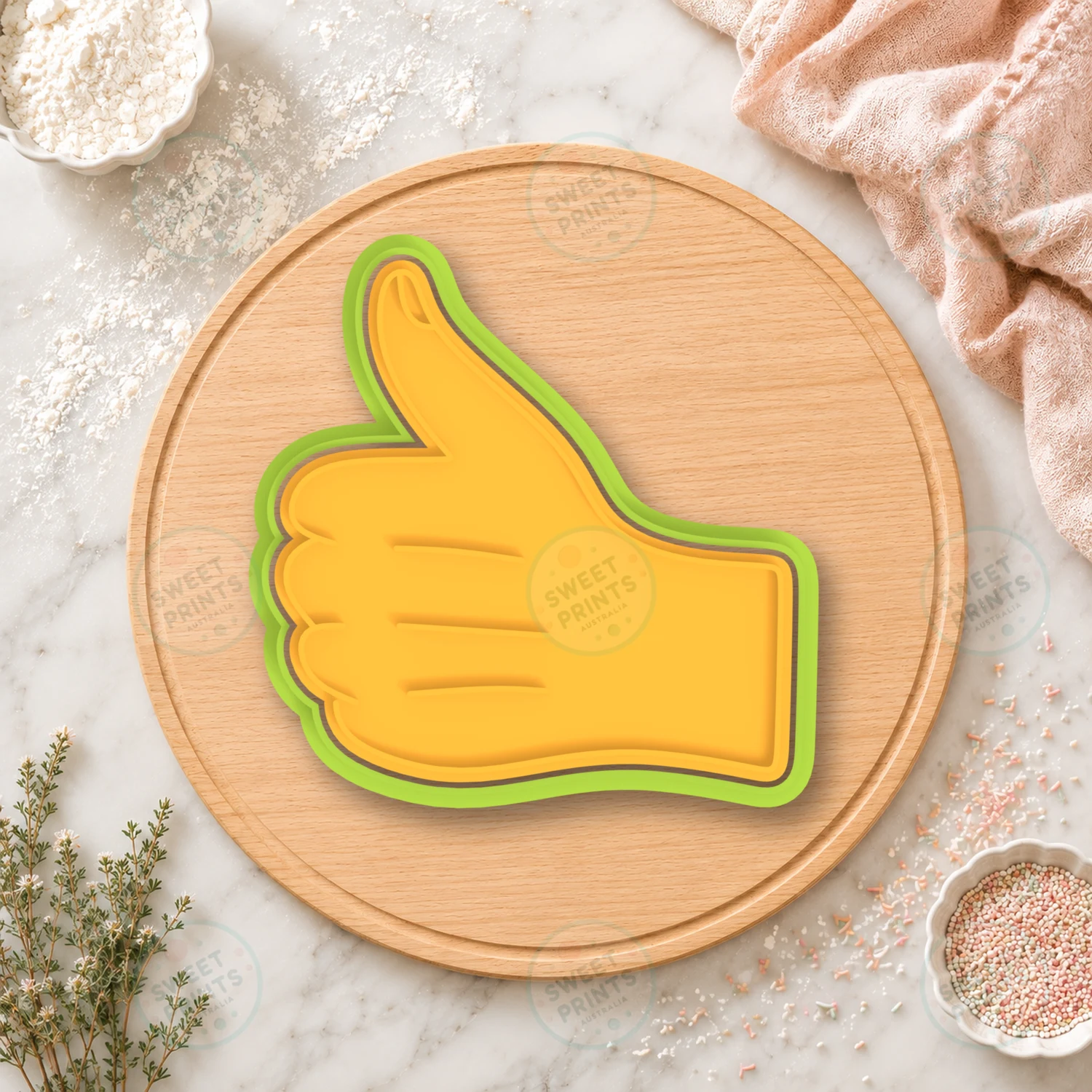 Thumbs Up Hand Cookie Cutter & Stamp cookie cutter