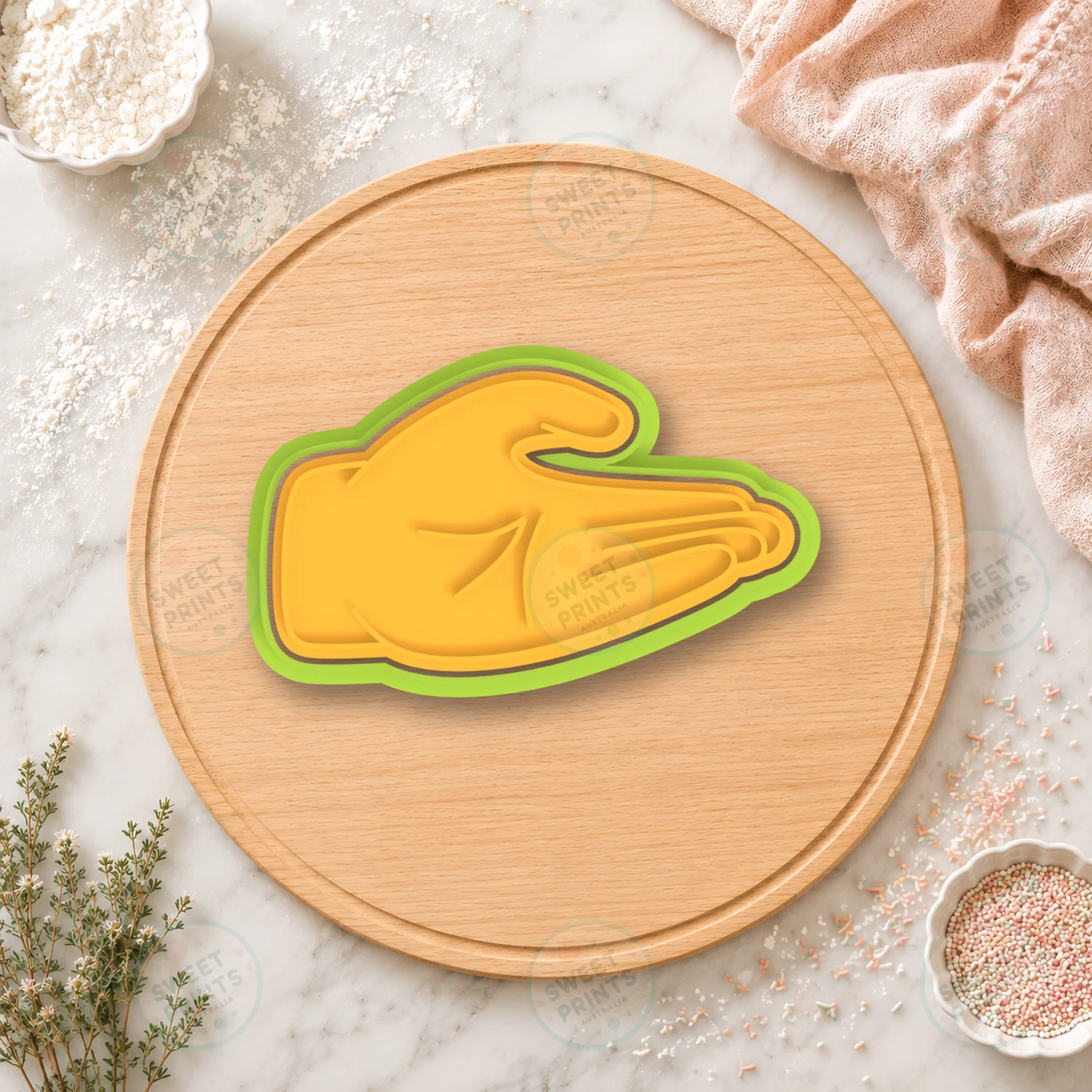 Open Hand Cookie Cutter & Stamp cookie cutter