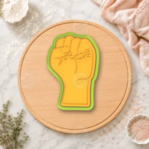 Raised Fist Hand Cookie Cutter & Stamp