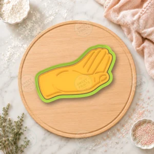 Cupped Hand Sideways Cookie Cutter & Stamp