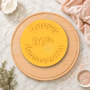 Happy 50th Anniversary Cookie Stamp