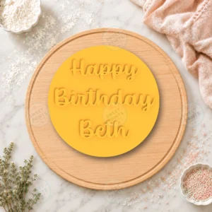 Happy Birthday Beth Cookie Stamp