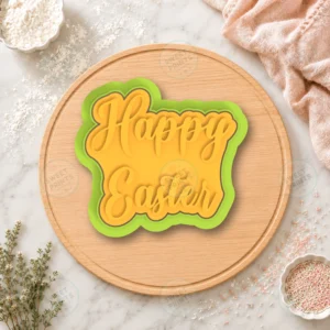 Happy Easter 2 Cookie Cutter & Stamp