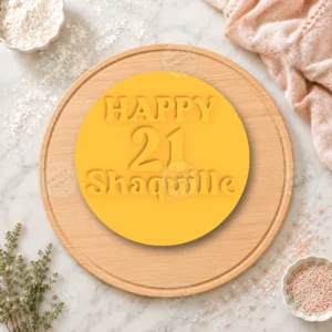 Happy 21 Shaquille Cookie Stamp