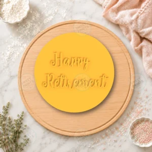 Happy Retirement Stl Cookie Stamp