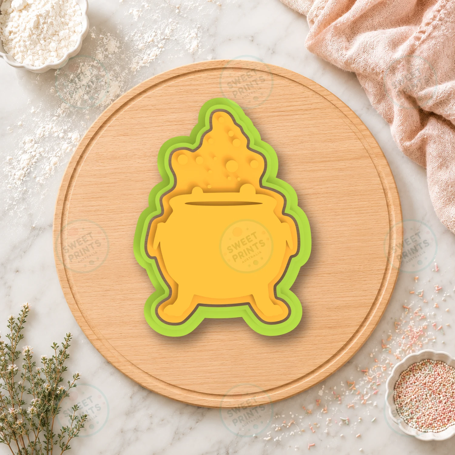Cauldron Cookie Cutter & Stamp cookie cutter