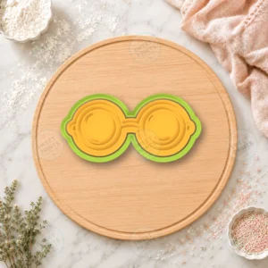 Round Glasses Cookie Cutter & Stamp