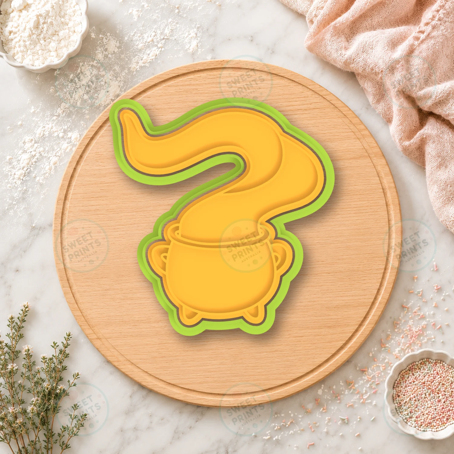 Bubbling Cauldron Cookie Cutter & Stamp cookie cutter