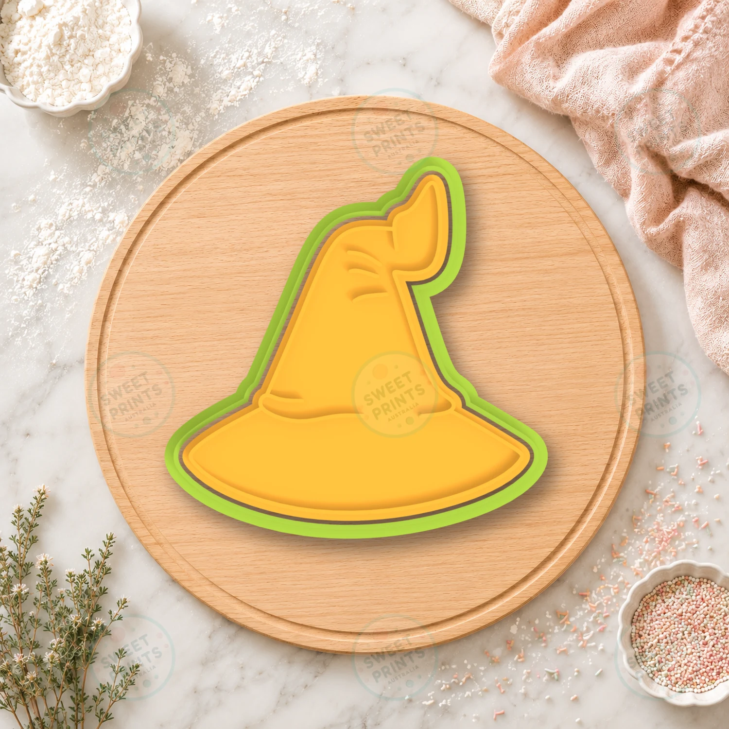 Pointed Wizard Hat Cookie Cutter & Stamp cookie cutter