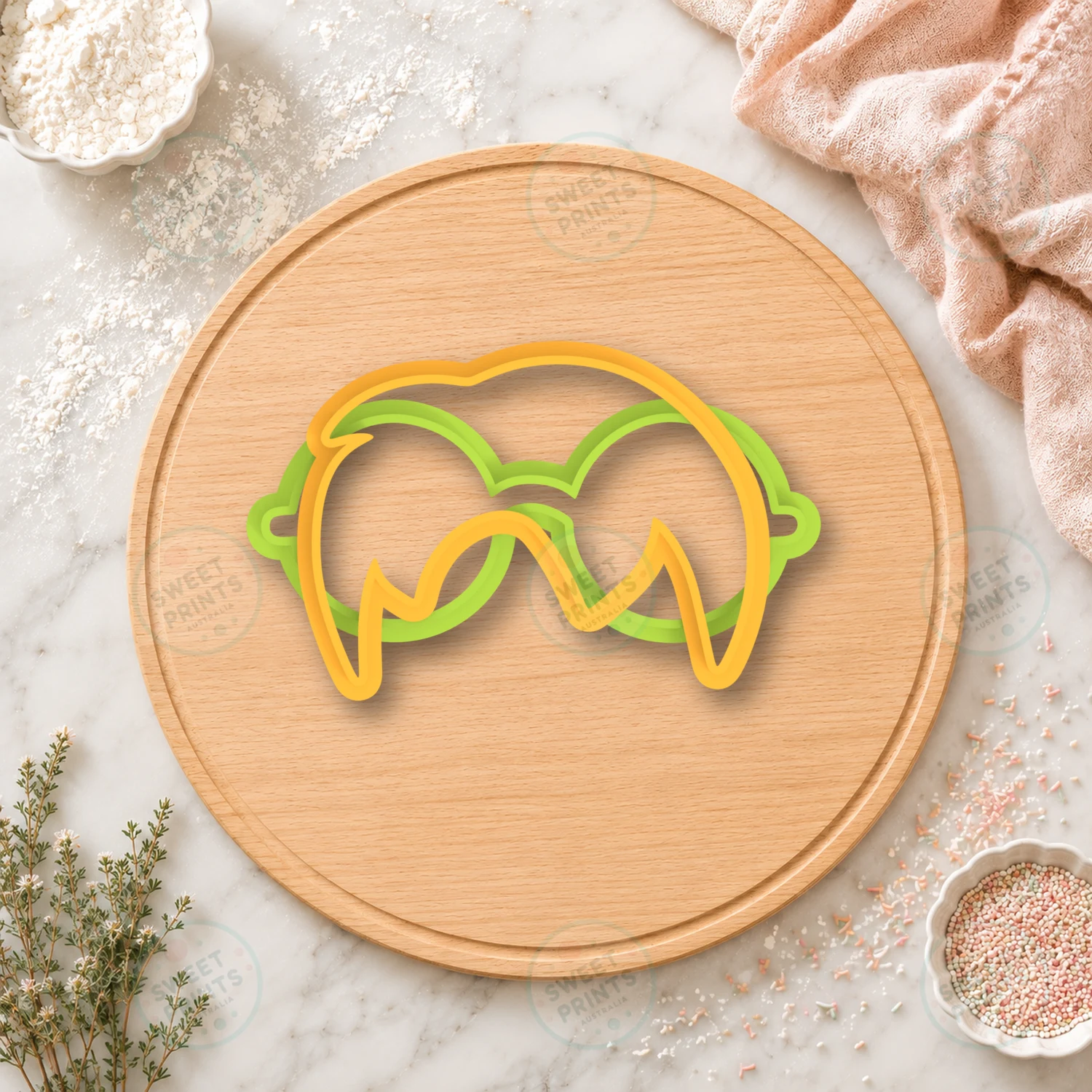 Hermione Granger Hair Cookie Cutter & Stamp cookie cutter