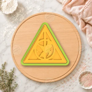 Cracked Deathly Hallows Symbol Cookie Cutter & Stamp