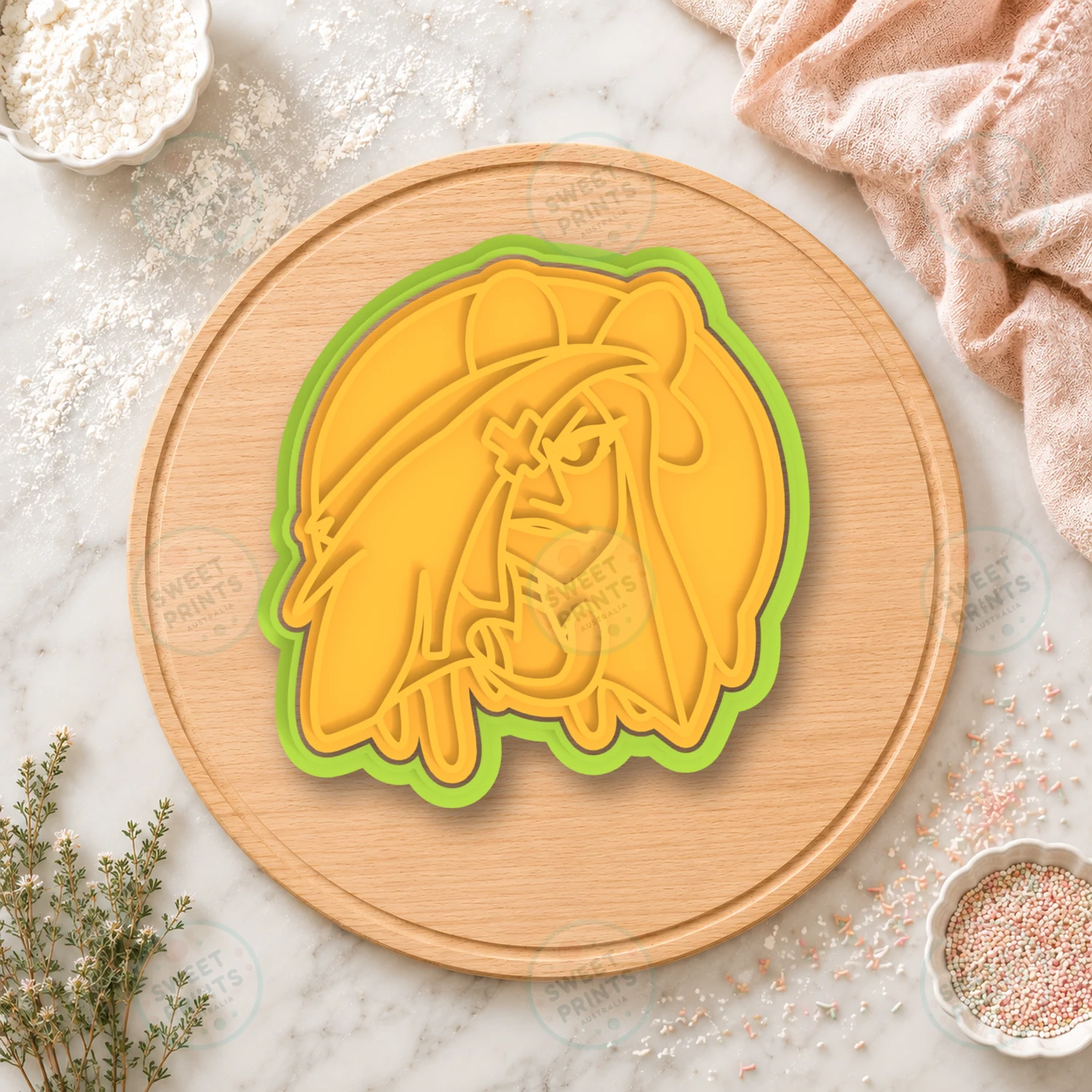 Vaggie Face Cookie Cutter & Stamp cookie cutter