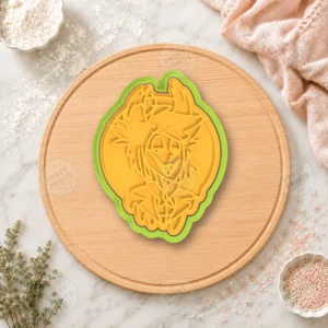 Cat Eared Demon Character Cookie Cutter & Stamp