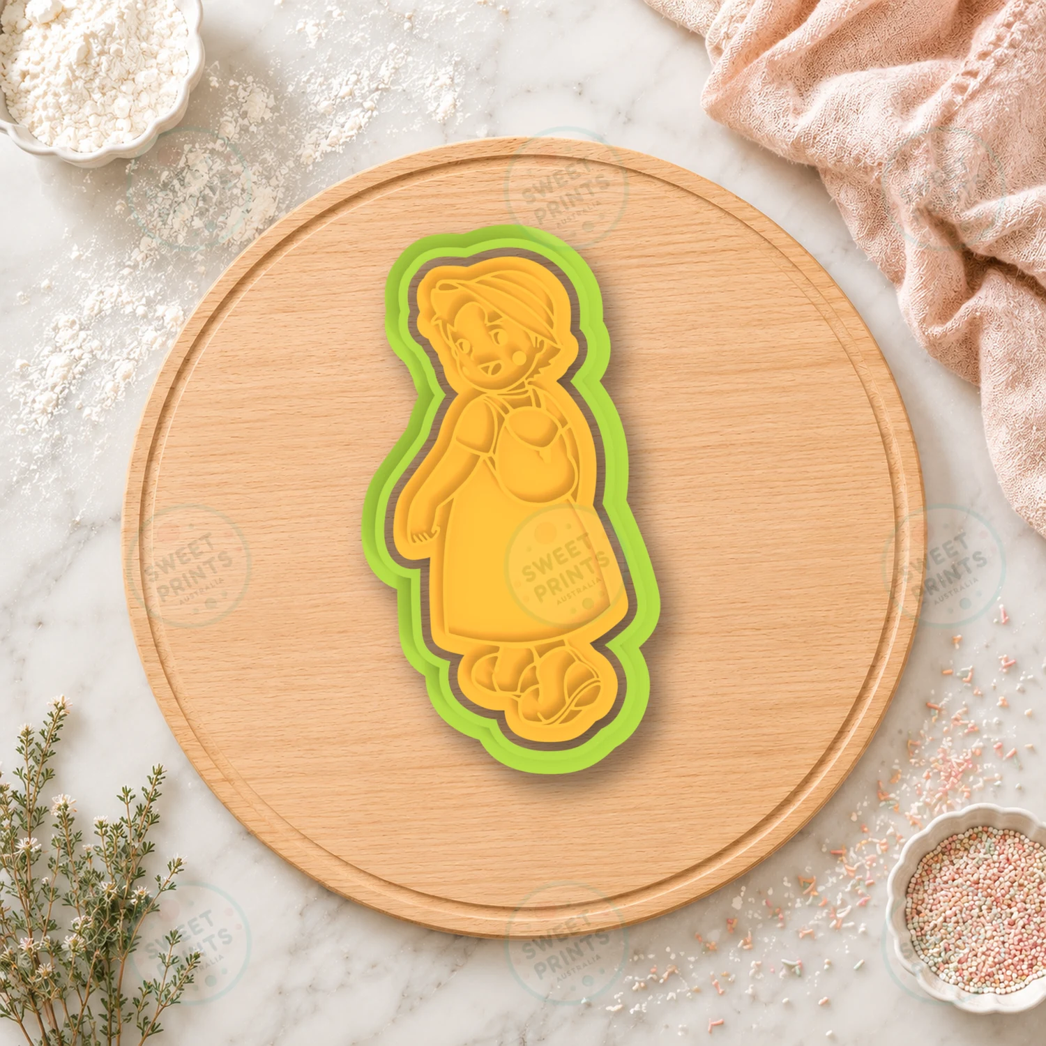 Heidi Standing Cookie Cutter & Stamp cookie cutter