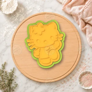 Hello Kitty Waving Cookie Cutter & Stamp