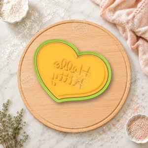 Hello Kitty Heart Plaque Cookie Cutter & Stamp