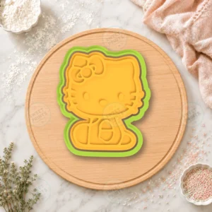 Hello Kitty Face Cookie Cutter & Stamp