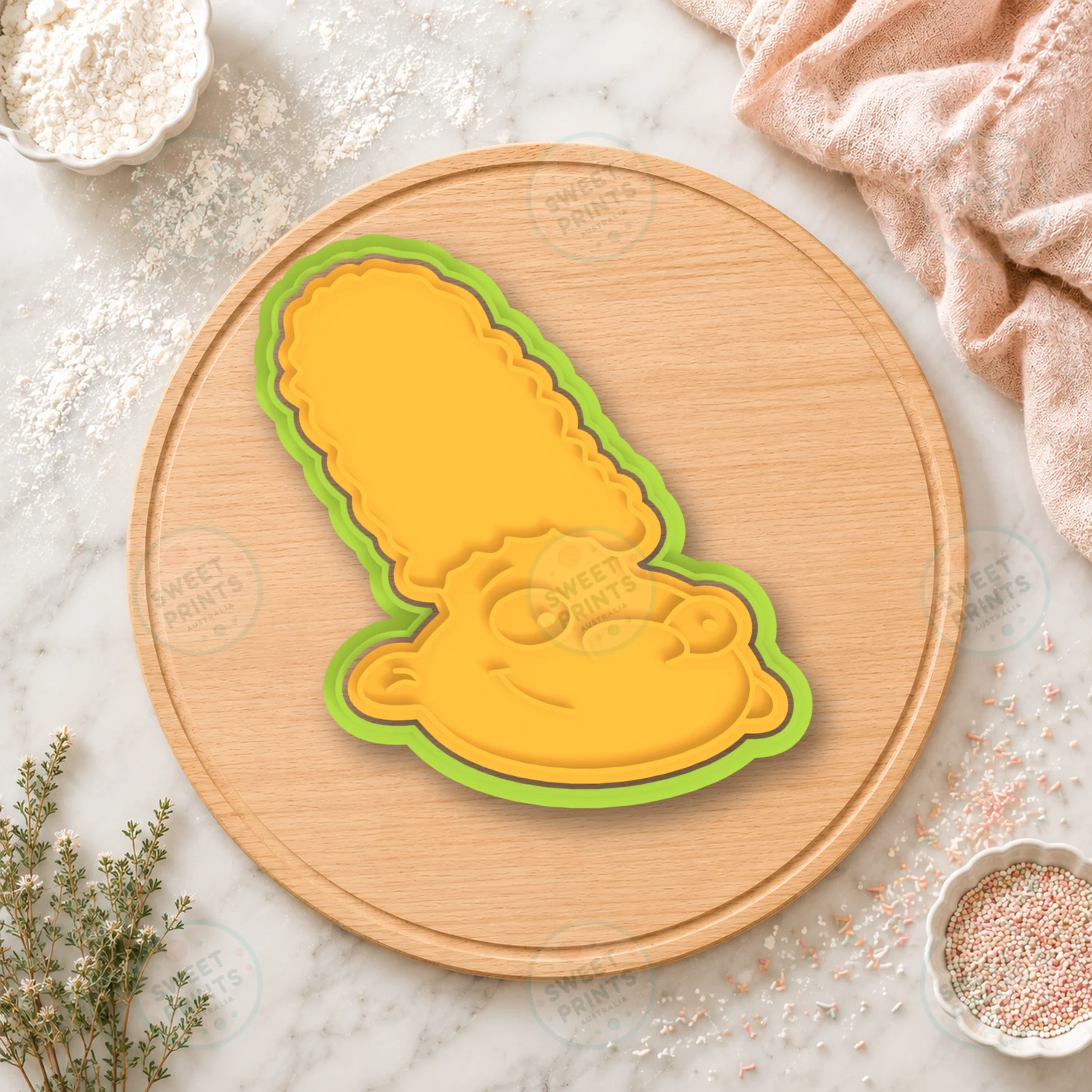 Marge Simpson Cookie Cutter & Stamp cookie cutter