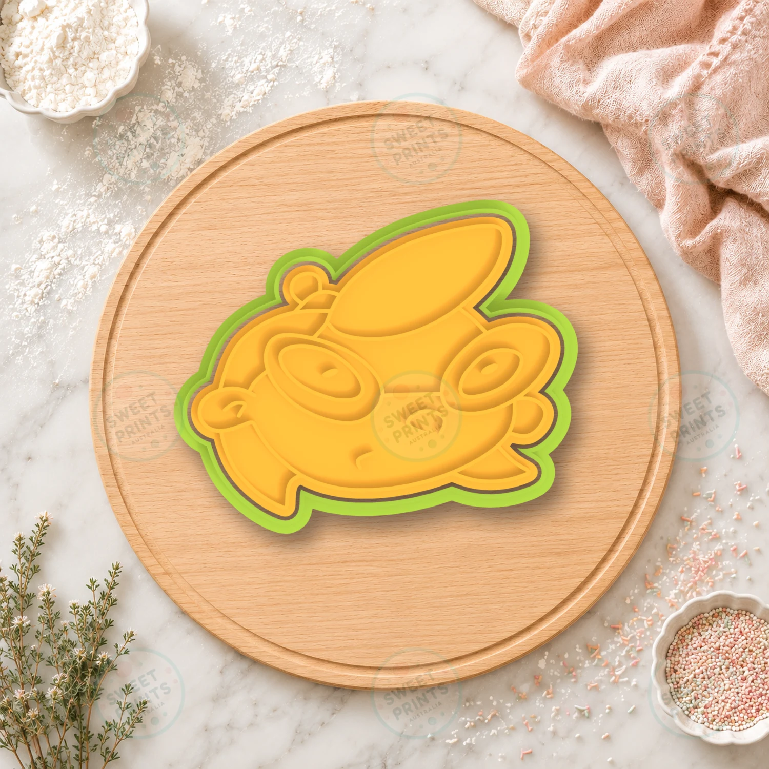 Arnold Cookie Cutter & Stamp cookie cutter
