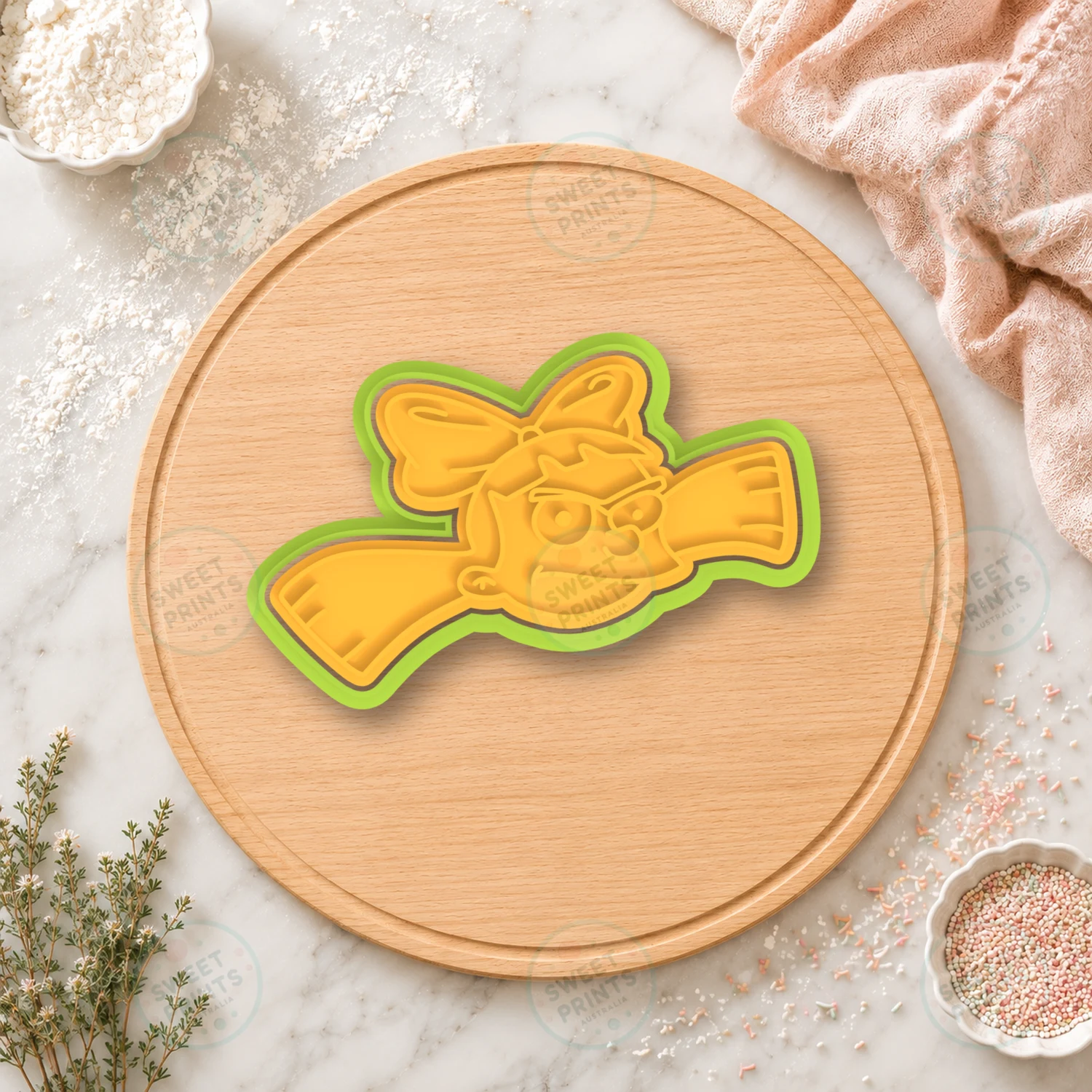 Phoebe Cookie Cutter & Stamp cookie cutter