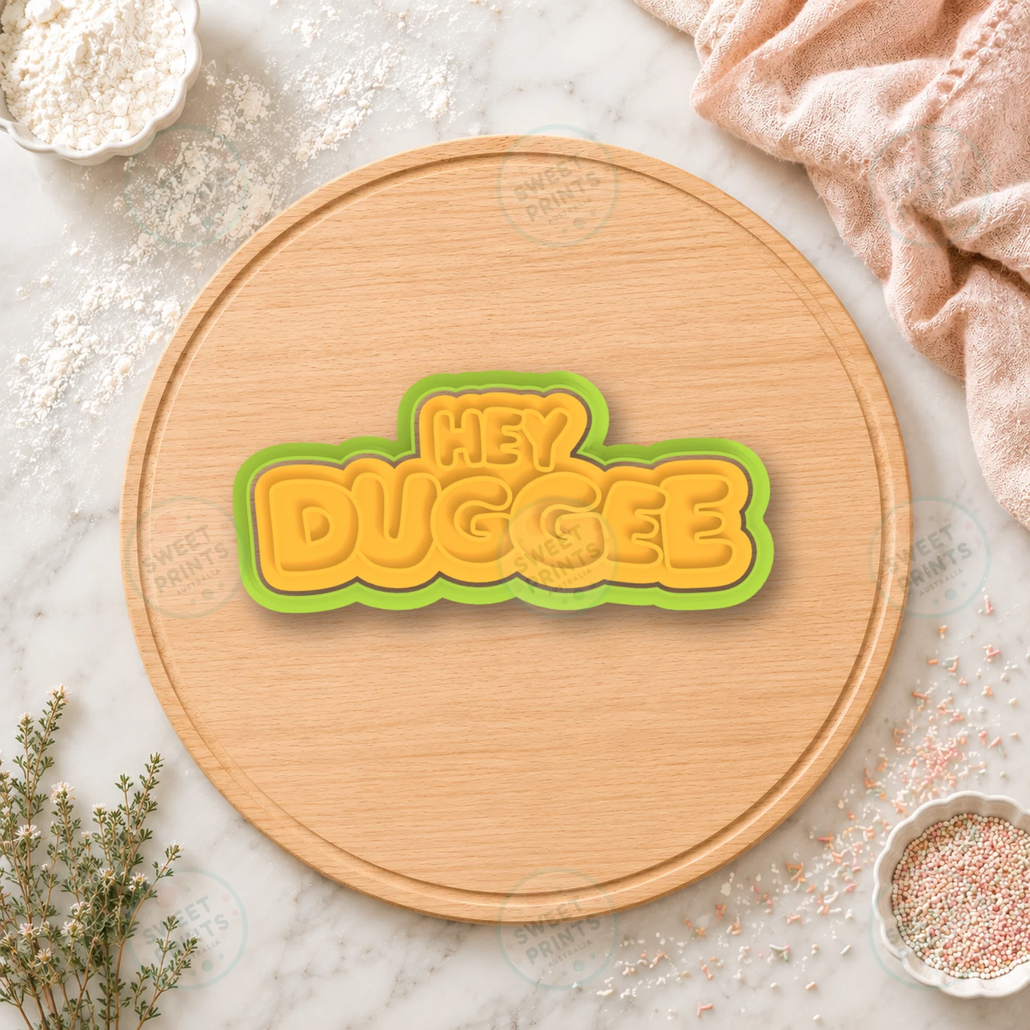 Hey Duggee Logo Cookie Cutter & Stamp cookie cutter