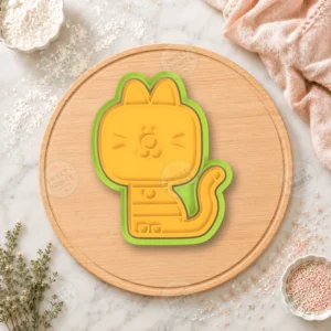 Cat Character Cookie Cutter & Stamp