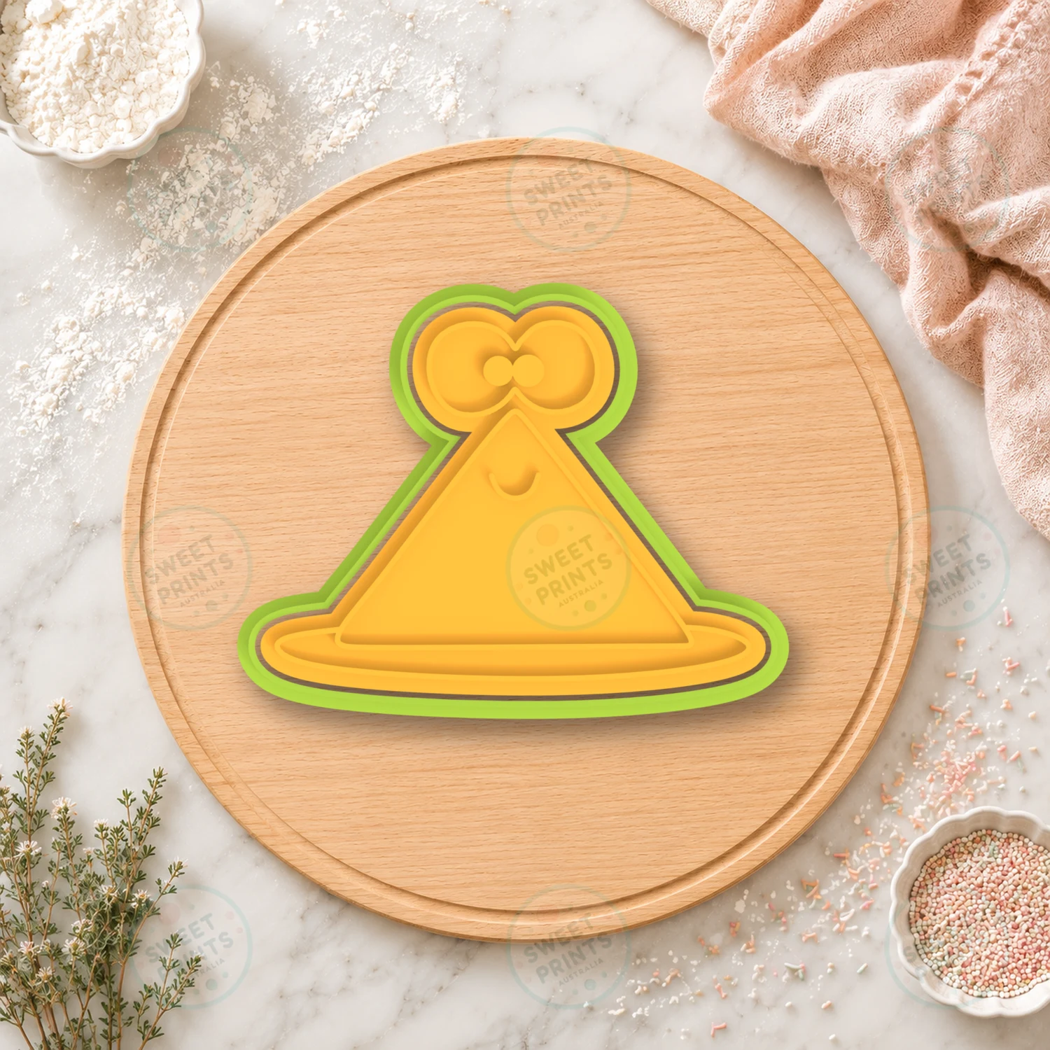 Party Hat Character Cookie Cutter & Stamp cookie cutter