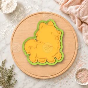 Husky Standing Cookie Cutter & Stamp