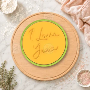 I Love You Lettering Cookie Cutter & Stamp
