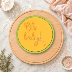 Oh Baby Lettering Cookie Cutter & Stamp