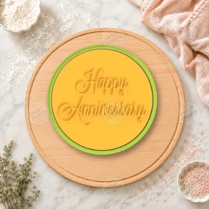 Happy Anniversary Lettering Cookie Cutter & Stamp