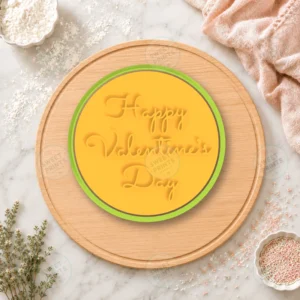 Happy Valentines Day Script Lettering Cookie Cutter & Stamp
