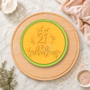 21 And Fabulous Starburst Lettering Cookie Cutter & Stamp