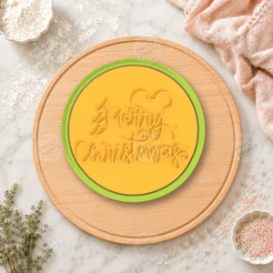 Merry Christmas 1 Cookie Cutter & Stamp