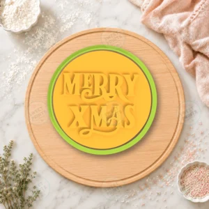 Merry Xmas Cookie Cutter & Stamp