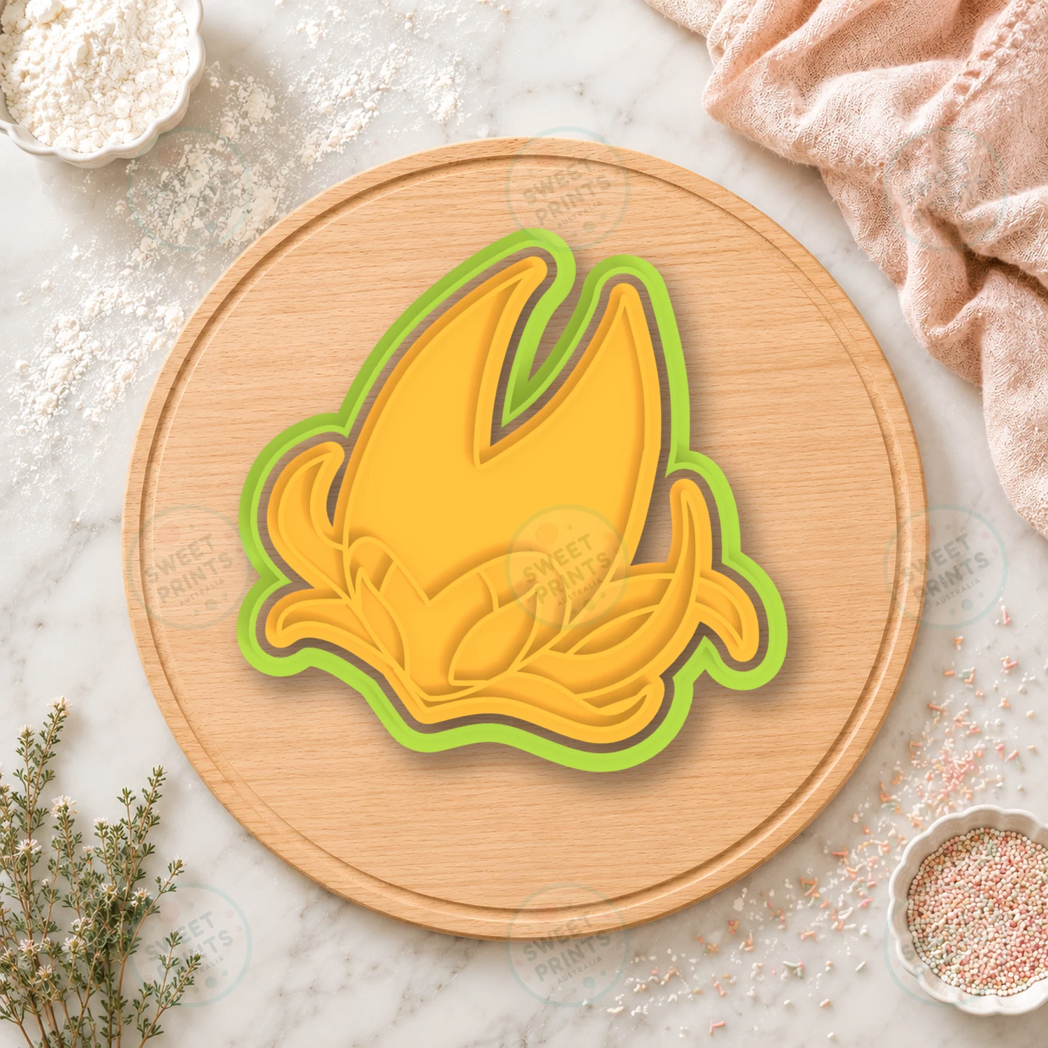 Hollow Knight Leaf Emblem Cookie Cutter & Stamp cookie cutter