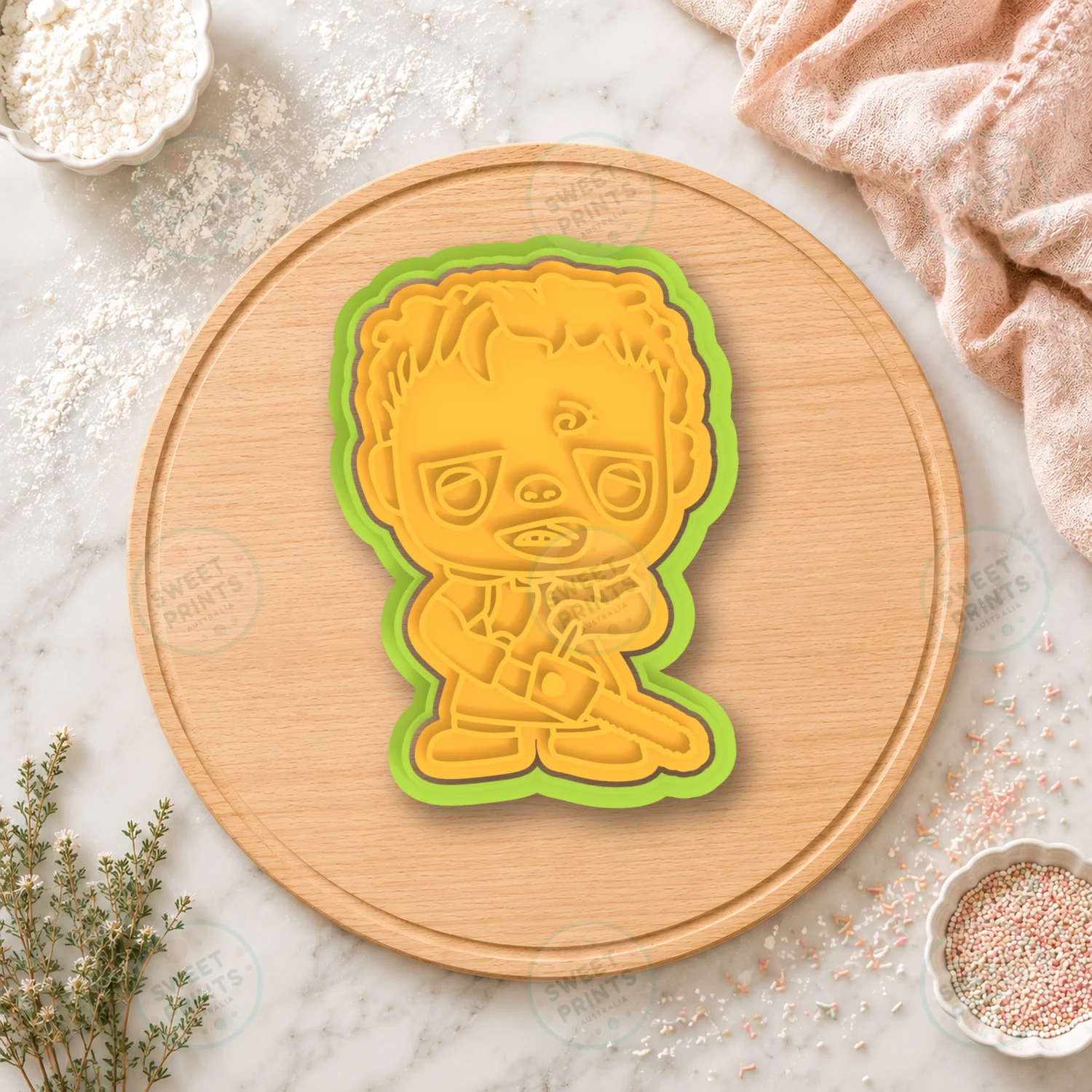 Leatherface Cookie Cutter & Stamp cookie cutter