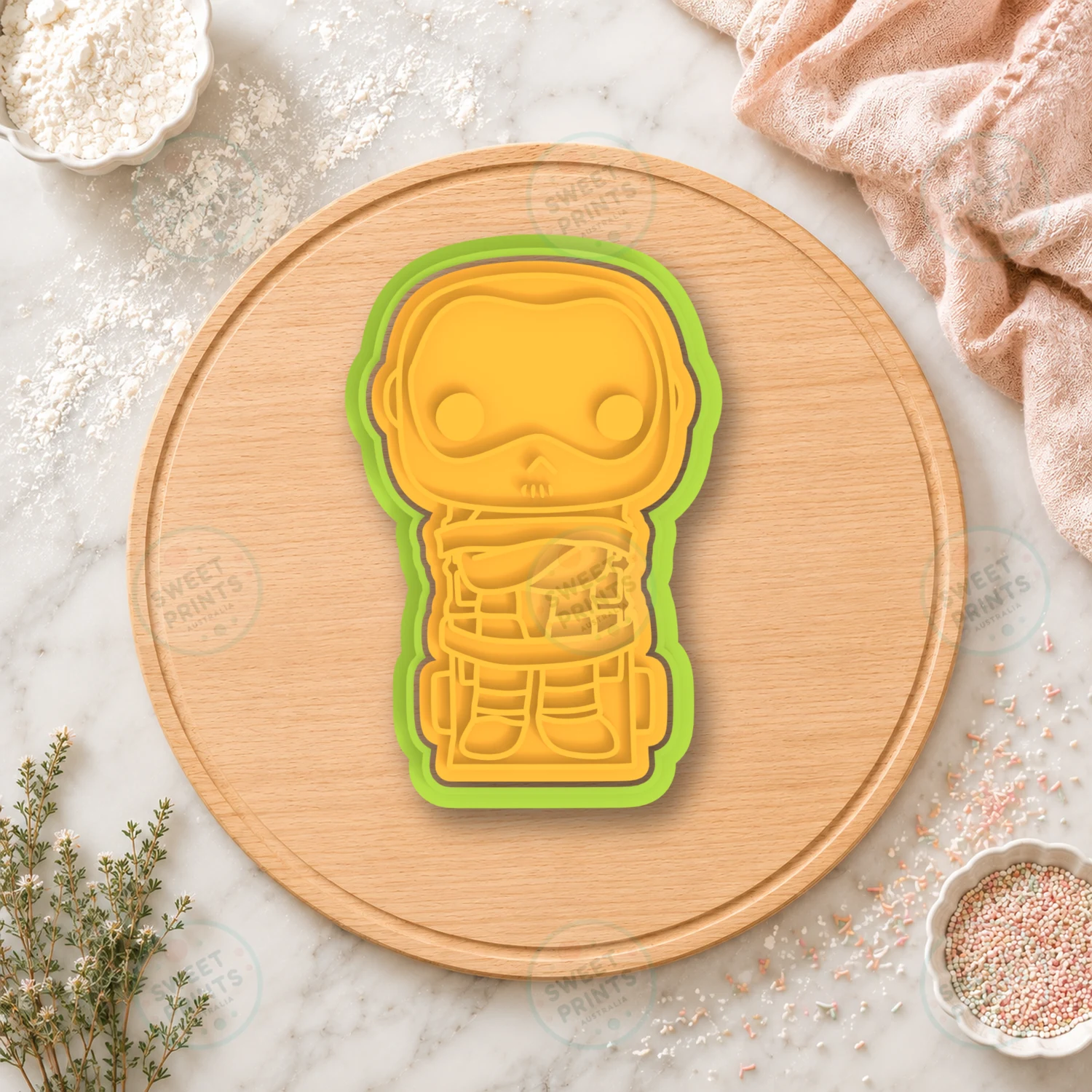 Mummy 2 Cookie Cutter & Stamp cookie cutter