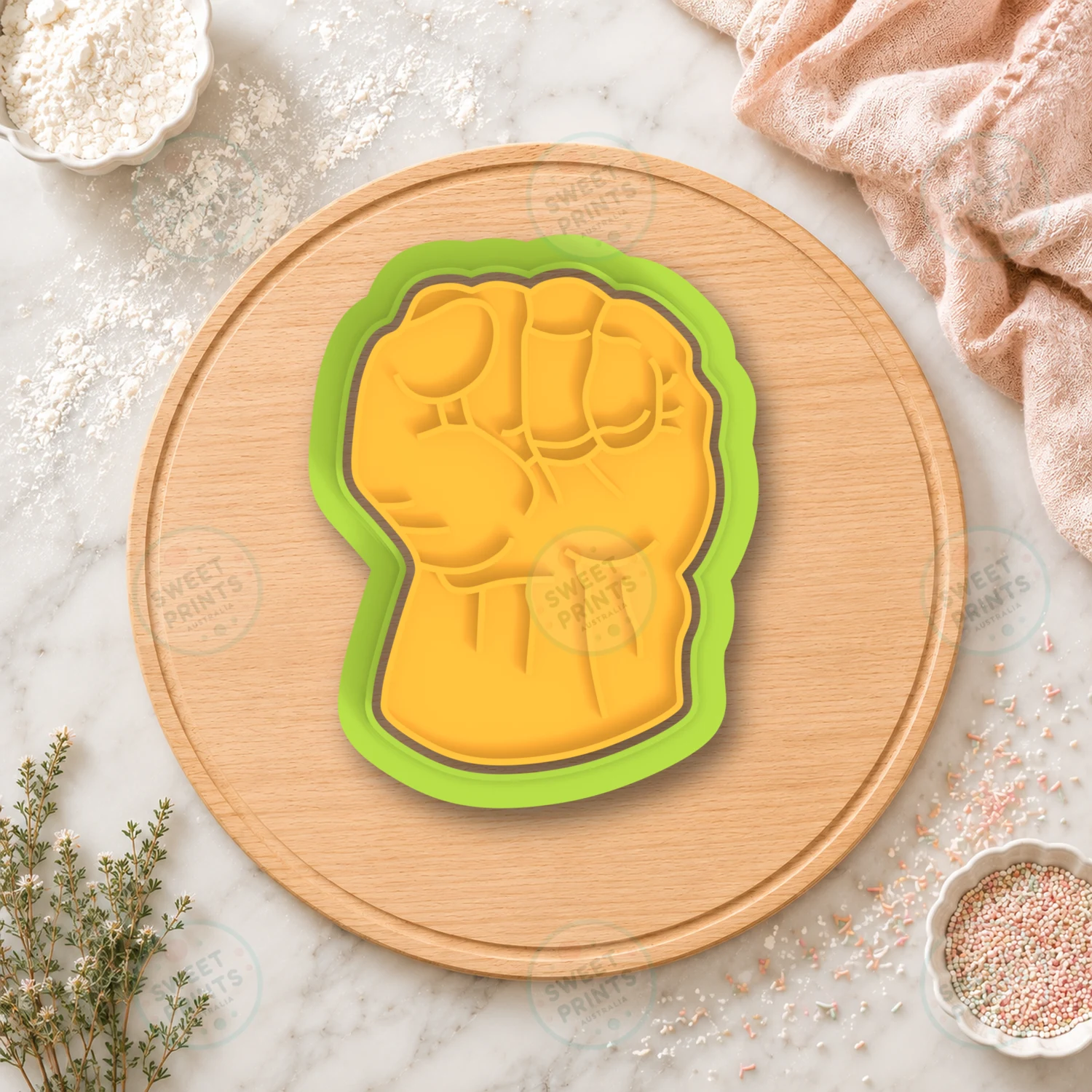 Hulk Fist 1 Cookie Cutter & Stamp cookie cutter