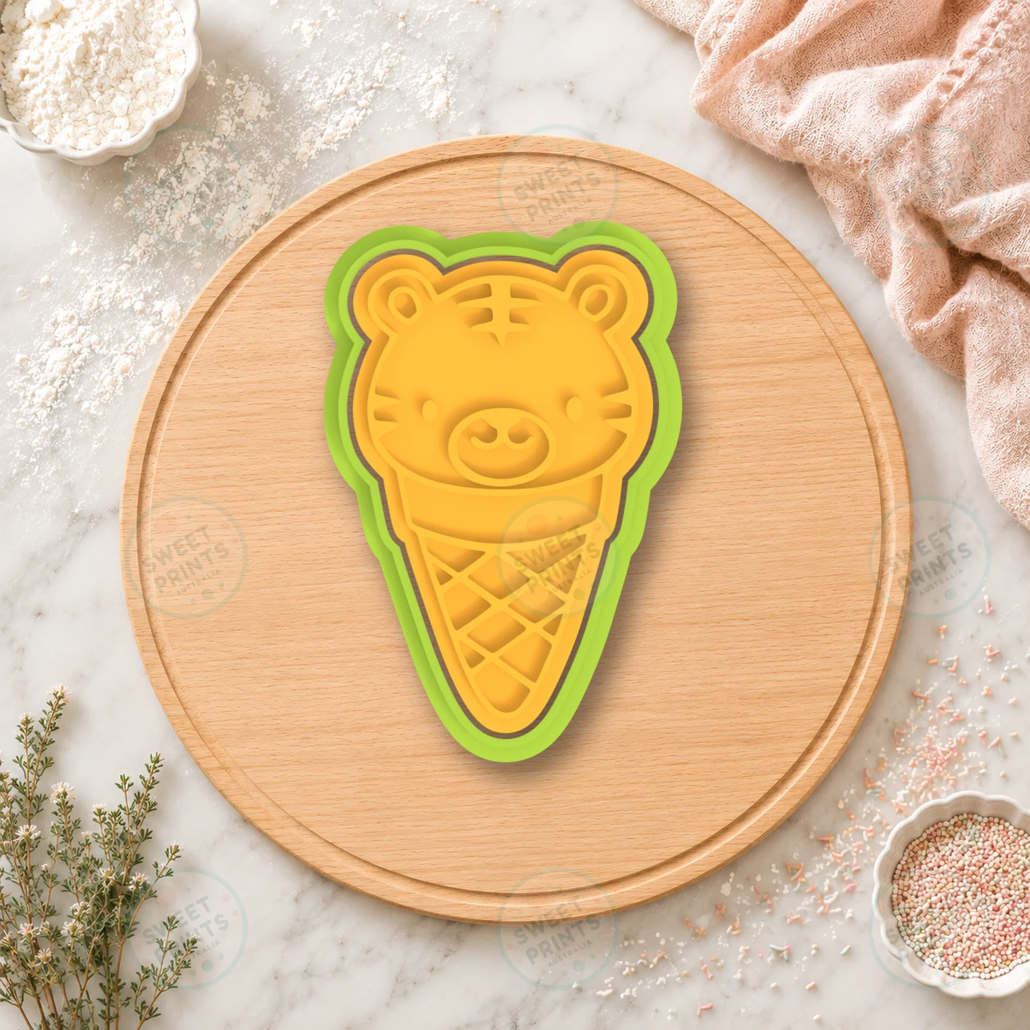 Tiger Cookie Cutter & Stamp cookie cutter